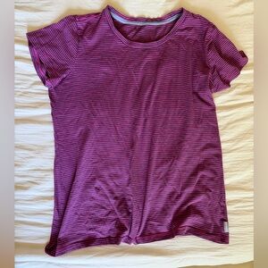 Columbia Pink and Black Striped Tee